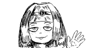 artist:oekakigod cato freckles looking_at_viewer meta:rijkskunst no_color oekaki sisa tongue_out // 500x250 // 41KB