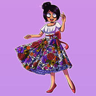 artist:celiiko_ dress flowers happy latin latinx looking_at_a_viewer maya meta:general_fanart // 2000x2000 // 1.8MB