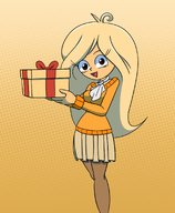 artist:portalverse coco looking_at_viewer meta:general_fanart milktag_(proper) present smiling // 1414x1720 // 1.5MB