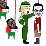 chud glasses palestinian_flag star_of_david swastika variant:chudjak Yana // 1080x1087 // 170KB