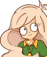 artist:gussywussy blonde_hair brown_eyes coco meta:general_fanart necklace single_color_background single_colour_background white_background white_void // 5000x6000 // 3.4MB