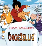 adam_sandler artist:maybenotrandov black_hair blonde_hair boot boots bow cloud clouds coat coco dutch_text eight_crazy_nightsadam_sandler's_eight_crazy_nights glasses hair_bun hair_covering_eye hair_over_eye hair_over_eye_(maya) hoodie maya meme meta:general_fanart mymy necklace no_freckles ongezellig_logo orange_hair parody skirt sky snow snowball snowy snowy_tree snowy_trees text tie tree trees winter_coat winter_jacket // 935x1024 // 192KB