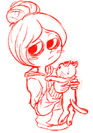 cat hitler looking_at_viewer maya meta:general_fanart milktag_(proper) sketch // 474x681 // 101KB