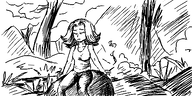 artist:oekakigod cigarette closed_eyes meta:rijkskunst nature no_color oekaki sitting smoking vera // 500x250 // 74KB