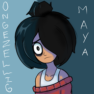 looking_at_viewer maya meta:general_fanart sad text // 500x500 // 111KB