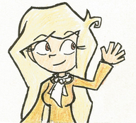 coco drawing looking_up meta:general_fanart smiling wave // 391x355 // 295KB