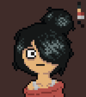 :| blank_expression brown_background looking_at_you maya meta:general_fanart pixel_art unknown_artist // 500x560 // 20KB