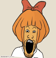 ai ai_cover ai_song ai_voice bow bread freckles glasses i_fucking_love_science japanese_text music mymy ongezellig orange_hair ratation text tie variant:markiplier_soyjak venus video // 382x400, 138.7s // 62MB