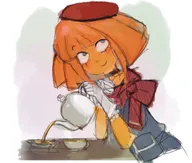 artist:jimbos420day blush blushing holding_object looking_away meta:general_fanart mymy spill tea tea_cup teapot // 1210x1029 // 127KB
