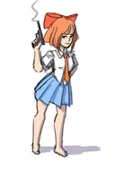 artist:modern_audience barefoot feet fuming gun meta:general_fanart mymy niggerwiggle weapon // 4000x6000 // 260KB