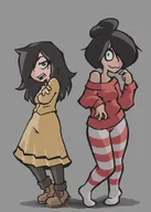 artist:archrealm crossover maya meta:general_fanart tagme tomoko tomoko_kuroki watamote // 1142x1600 // 124KB