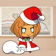 christmas hat mao_zedong meta:general_fanart mymy padoru_(meme) sack santa_claus santa_hat // 1000x1000 // 113KB