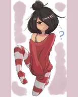 artist:asikku looking_at_viewer maya meta:general_fanart question_mark // 1080x1350 // 113KB
