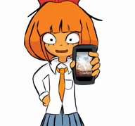 aryan_classic drawing edit looking_at_viewer mymy showing_phone smiling video voc // 386x360, 9.2s // 289KB