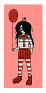 artist:lowercaselambda balloon clown maya meta:general_fanart milktag_(minor) sad // 2144x4320 // 262KB