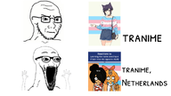 bag cat_ears maya meme milktag_(minor) mymy niggerwiggle official_art open_mouth smiling stroopwafelsap tied_up tranime tranny trans_flag variant:soyak // 1600x900 // 188KB