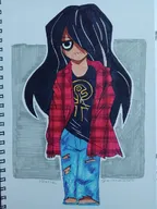 artist:lauchaa jeans maya meta:general_fanart ripped_clothing // 768x1024 // 121KB