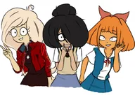 artist:lidlyarts asuka_langley_soryu ayanami_rei coco evangelion katsuragi_misato maya meta:general_fanart mymy // 3508x2480 // 550KB