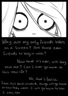 artist:lidlyarts black_and_white black_background close_up maya text white_background // 2480x3508 // 1.2MB