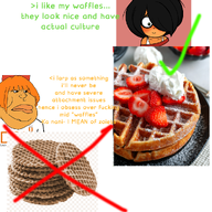 < > award black_and_white black_hair blush check_mark croos engelse_tekst english_text freckles green_eyes greentext hair_bun hair_covering_eye hair_over_eye hair_over_eye_(maya) maya mymy orange_hair orangetext plate strawberry stroopwafel text undershirt waffel wifebeater // 1000x1000 // 895KB