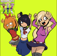 artist:ongezesneed caramella_girls caramelldansen coco maya meta:general_fanart milktag_(alpha) mymy tagme trio // 314x310 // 94KB