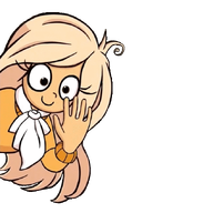 animated blonde_hair brown_eyes coco eyelashes gif no_background official_art smiling transparent_background wave waving // 657x657 // 496KB