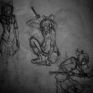 artist:whoo_ooisthis katana meta:general_fanart mymy pencil_(medium) sword // 1080x1080 // 126KB