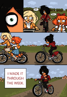 bike bwcgegre coco comic fisheye_(drawfag) maya meta:rijkskunst mymy niggerwiggle redraw // 1387x2012 // 448KB