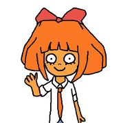 drawing looking_at_viewer meta:general_fanart mspaint mymy sketch smiling wave // 828x776 // 46KB