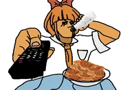 drinking holding_object meta:rijkskunst mymy plate remote soylent stroopwafels // 501x344 // 115KB