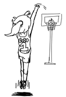 afrikaans_text artist:lildrawingboy basketball basketball_hoop basketball_net coco dutch_text english_text jersey jumping meta:general_fanart scoring shorts text throwing // 389x572 // 26KB