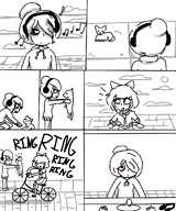 bike black_and_white cat drawing happy headphones holding hurt maya meta:general_fanart music mymy ring scared scratch sketch smiling surprised // 1000x1200 // 285KB