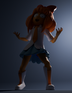 3d 3D_model boats bow boxer_(undergarment) freckles lighting looking_down meta:general_fanart mymy orange_hair pointing_up show skirt tie unknown_artist // 560x721 // 514KB
