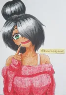artist:ruudneighbor hand_drawn maya meta:general_fanart nervous smiling zwart_haar // 2147x3069 // 4.0MB