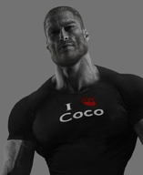 coco gigachad I_heart_coco t-shirt text weakest_coco_fan // 590x720 // 172KB