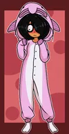 artist:aidanisl8 blobfish blush maya meta:general_fanart milktag_(proper) onesie sweat // 1603x3071 // 464KB