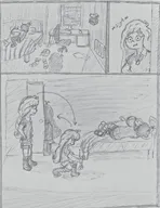 artist:midkyk bed coco comic maya meta:general_fanart no_color sketch sleeping // 790x1024 // 153KB