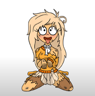 coco dirty drawing feral happy looking_at_viewer looking_up meta:general_fanart panting smiling sticking_tongue_out tongue torn_clothes // 798x810 // 191KB