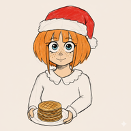 ai ai_generated christmas holding_object mymy plate stroopwafel tagme // 1024x1024 // 1.2MB