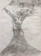 aryan_classic coco drawing flag lightning long_hair maya meta:rijkskunst muscles mymy nomnomytag ongezellig subvariant:perceptive_chud thunder traditional_media variant:chudjak vril // 2351x3197 // 2.4MB