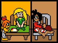 alone artist:genyadev bwcgegre coco ludo maya meta:general_fanart mymy pixel_art smiling // 640x480 // 4.6KB