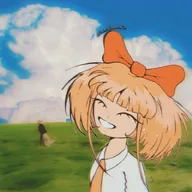 artist:axofcruelty bow cloud clouds eyes eyes_closed freckles grass grass_field hat meta:general_fanart mymy nomnomytag orange_hair skirt tie // 736x736 // 70KB