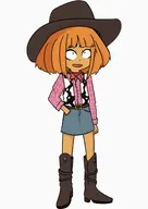artist:lidlyarts bow_tie cowboy_boots cowboy_hat cowgirl meta:general_fanart milktag_(proper) mymy southern vest // 848x1200 // 121KB