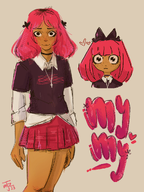 artist:bunnyboythursdays blushing looking_at_viewer meta:general_fanart mymy pink // 768x1024 // 799KB