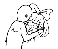 anon black_and_white blushing meta:general_fanart milktag_(proper) mymy sketch smiling spitting // 926x785 // 99KB