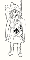 co 4chan ack award badge crying grim_(artstyle) hanging meta:rijkskunst mymy niggerwiggle open_mouth pedophile queen_of_spades variant:bernd // 1000x1975 // 158KB