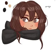 artist:fran_zellig brown_eyes brown_hair meta:general_fanart tagme text white_void zoey // 2048x2048 // 277KB