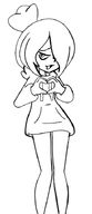 artist:portalverse heart_sign looking_at_viewer maya meta:general_fanart no_color open_mouth // 311x719 // 60KB