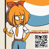 drawing flag meta:rijkskunst mymy prinsenvlag qr QR-code smiling soyzellig.party soyzellig_party zarty // 4000x4000 // 778KB