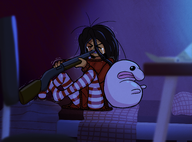 bed blobfish blobfish_plush crying gun maya meta:rijkskunst night shotgun suicide // 2703x2000 // 6.2MB